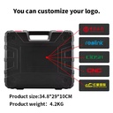 Bestseller Professional Mechanic Tool Box Set Electric Drill Adjustable Wrenches Heavy Duty Plastic Metal Storage Case Workshop