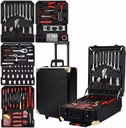816pcs Hand Tools Trolley Case Mechanics Toolbox Electric Screwdriver 1/4'' 1/2'' Sockets Portable Auto Repair Tools Set for