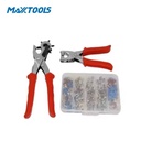 Industrial 9.6 Inch Punch Pliers Eyelet Pliers Heavy Duty Leather Hole Punch Tool for Belt Craft DIY Workshop Repair Hand Tool