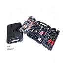 138 Piece Home Tool Kit with Plastic Toolbox Storage Case Household Repair with Hammer Pliers Precision Screwdrivers