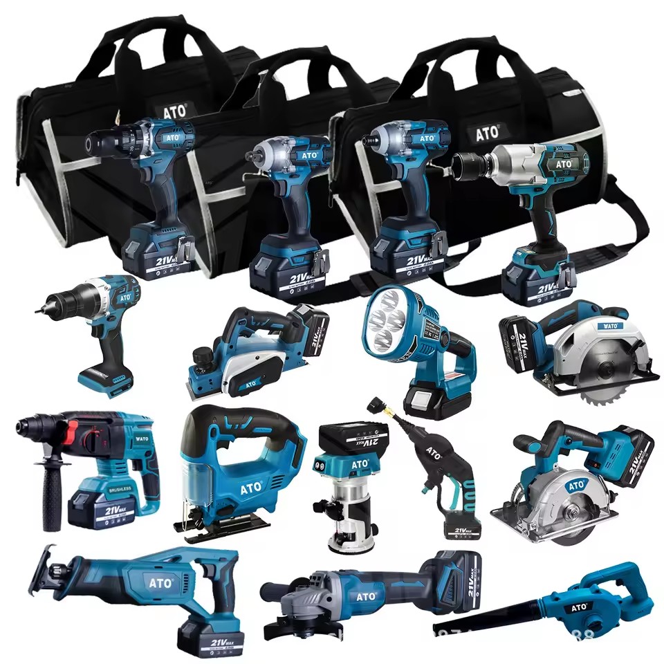 Socket Set 15pcs in One 4.0Ah 5.0Ah 6.0Ah 20V 21V Makas Lxt1500 15-tool 18-Volt Power Tools Cordless Tools Combo Set Kit