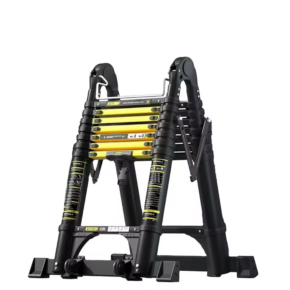 Modern Designed Thickened Aluminum Alloy Telescopic Ladder Anti-Slip and Multifunctional Folding Ladder