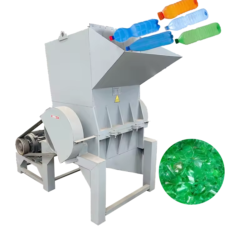HDPE LDPE PE PVC PP PET Plastic Bottle Crusher Plastic Shredder Machine for Recycling
