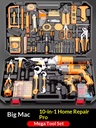 Toolbox Household Multifunctional Combination Tool Set Electrician Hardware Daily Maintenance Home Use N19