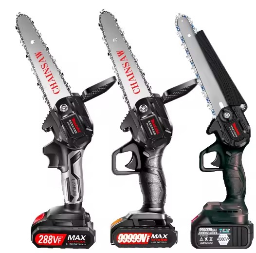 Wholesale Factory Supply 4/6/8 Inch Battery Lithium Hand Chainsaw Portable Cordless Mini Electric Chain Saw Portable Handed Saw