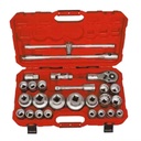 Professional Supplier 26pcs 3/4''&1"Dr. Adjustable Torque Ratchet Cr-Mo SAE Professional Socket Set