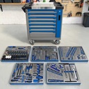 Professional 413Pcs Alloy Steel Multi-function Repair Tool Set With Tool Cart Garage Equipment Support Custom OEM/ODM