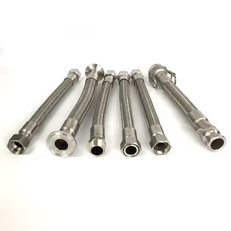 Metal Hose Tubing Pipe High Temp High Pressure Wire Braided Flexible Stainless Steel 20mm Welding ISO Stainless 304 Round ASTM