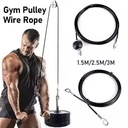 PU coated steel wire rope as fitness rope 3/5, we are factory to produce rope 7*7,7*19, can assemble it with accessories