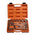 22-piece Set of Socket Wrenches, 1/2'' Carbon Steel Ratchet Wrench Set, Household Auto Repair Set
