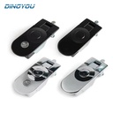 DINGYOU MS609 Collision-Resistant Zinc Alloy Black High Security Tool Box Push Latches Flat Management Locks Push Pistons 35mm