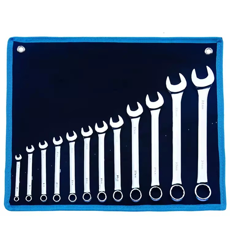 High Quality 6-32mm Dual Purpose Combination Spanner Set with Convex Mirror and Double Head for Auto Repair Wrench Set