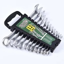 From 6 to 32 mm Mirror and Matte Chrome Vanadium Steel and High Carbon Steel Auto Repair Combination Wrench Set