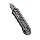 Industrial DIY Grade Multifunctional Heavy Duty Lightweight Utility Knife 18mm Wide Carbon Steel Sharp Push Button Black ABS OEM