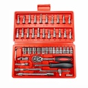 46 Pcs Chrome Vanadium Socket Ratchet Wrench Tools Set Box Auto Repair Hand Tools -001