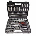 High Specification Manual Toolbox Set Ratchet Torque Wrench Socket Wrench Spanner Customizable OEM Hand Tools Kit Case Packaging