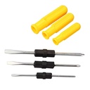 2 in 1 Multifunction 2mm Steel Black Slotted Phillips Screwdriver