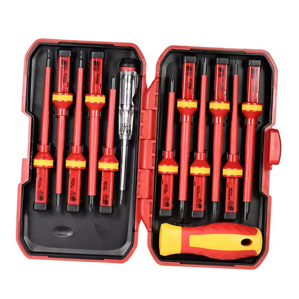 Hot Selling 13-Piece VDE Insulated Screwdriver Set Industrial Grade Screwdriver Set Resistant to High Voltage Screwdriver Set