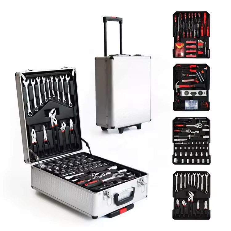499 Household Chromium Vanadium Steel Tool Box 4S Shop Special Hardware Cart Auto Repair Wrench Mechanical Tool Set