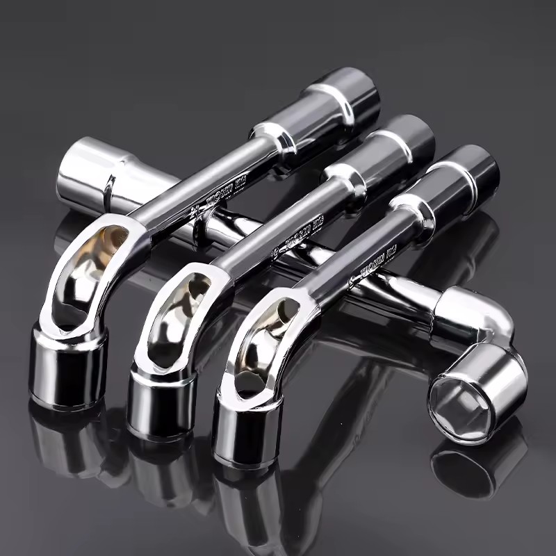 OEM Customizable Dual-Purpose Car Tire Removal Piercing Tool Set L-Shaped Steel Pipe Wrench DIY Grade Metric