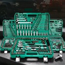 Multi-size Mirror Polished Socket Wrench Tool Set, Complete Auto & Household Repair Hand Tools with Portable Hard Storage Case