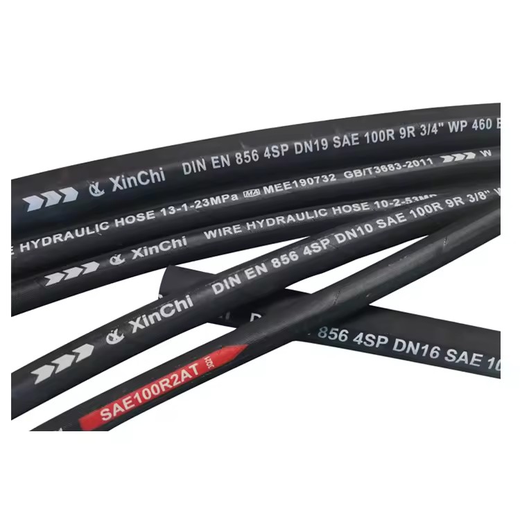 High Temperature Rubber Hose R1 R2 3/8 Marca Dayi Mangueras De Alta Presion Hidraulicas