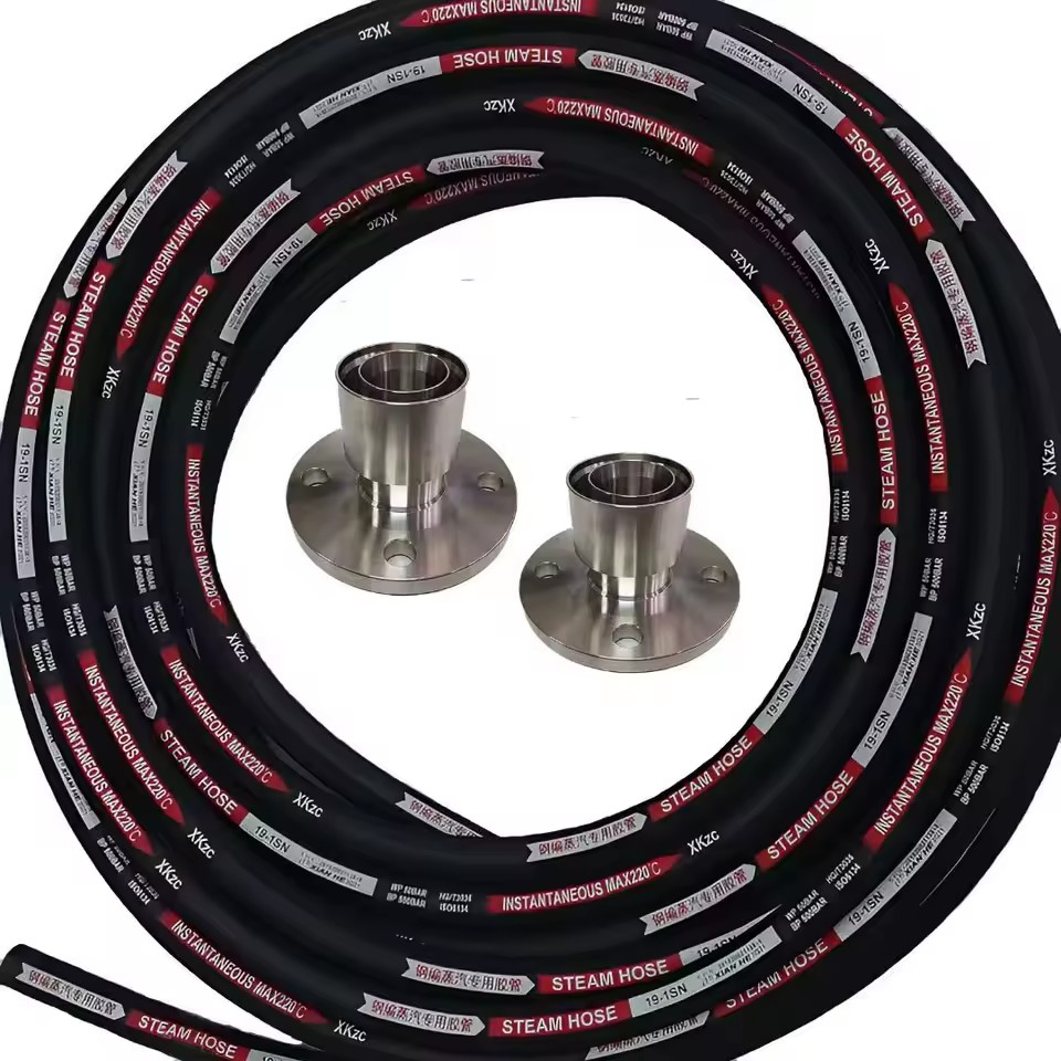 High Quality Industrial Enhanced EPDM Rubber Steam Water Pipe with Heat and High Pressure Resistance, Customizable Length