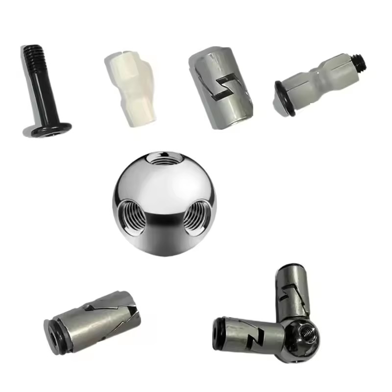 Threaded HRC35 Hardness AiSi Stainless Steel Ball Sleeves Universal Component Parts Adapter Tolerance for Humanoid Robot