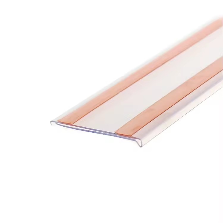 Retail Merchandising Fixtures Custom DisplaysSupermarket PVC Price Holder Plastic Shelf Talker Label Holder
