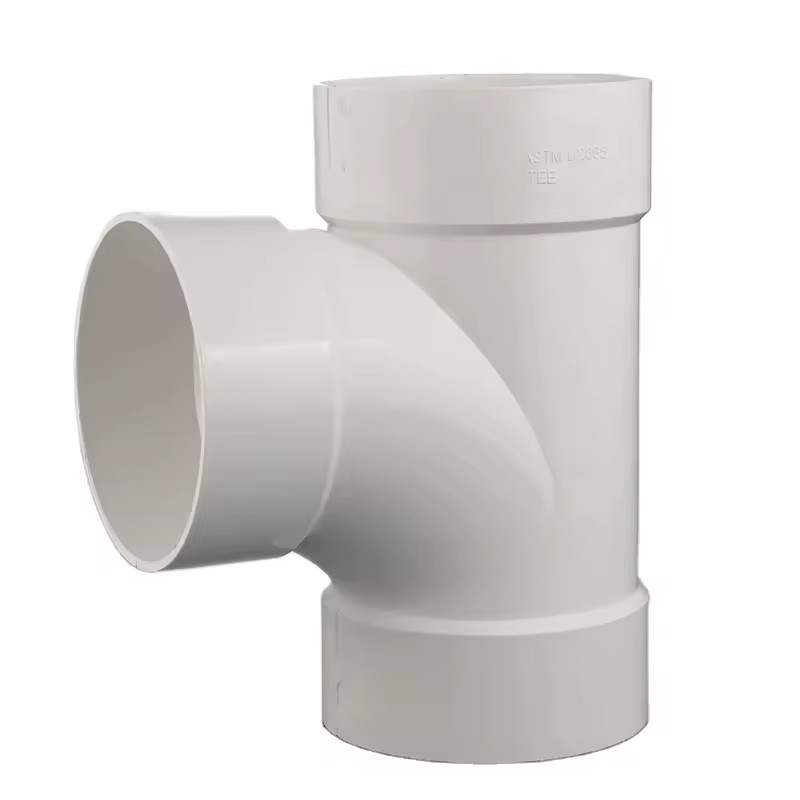 Factory Superior Quality Pvc Sewer Pipe 6 Inch to 2 Inch DWV Straight Tee Joint Plastic Pipe Fitting