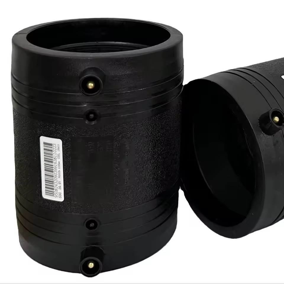 PE Fittings SDR11 90mm Electrofusion Couplers PE100 PE80 High Pressure Chinese Factory