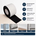 Strong Adhesive Butyl Waterproof Overlap Tape Aluminum Foil for Roof Steel Tile Joint Sealing OEM Custom Width