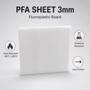 PFA Sheet 3mm White Fluoroplastic Board Heat Resistant Chemical Resistant Low Friction for Semiconductor Chemical Industry