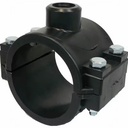 GB/En SDR11/17 HDPE Electrofusion Tapping Saddle Fitting PE100 Clamp for Pipe EF Clamp Saddle PE100