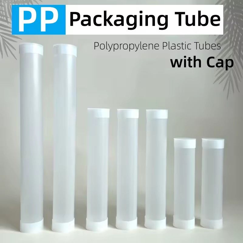 PP Packaging Tubes with Cap for Beauty Tools & Promotion Storage Various Sizes (10-50mm 100-500mm) 100 Sets MOQ