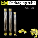 Fishing Float PC Transparent Packaging Tube with Lid Custom Size Plastic Tubing for Exhibition Use