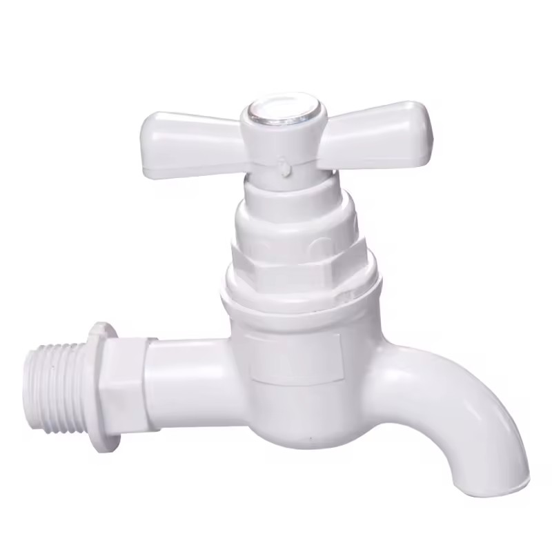 Excellent Workmanship Durable Easy to Install Customizable Factory Wholesale Pvc Pipe Fittings Plastic Tap/faucet/bibcock