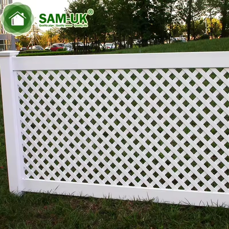 Cheap Pvc Fence Picket Vinyl Retractable Outdoor Trellis & Gates Pvc Privacy Panels for House Plastic Fence