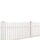 White Plastic Garden Fencing Vinyl Decorative PVC Picket Fence