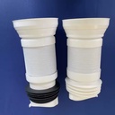 HJSJ Modern PP Plastic Cylindrical Flexible Toilet Waste Drain Pipe Anti-Odor Lid Easy Installation Customized Size for Bathroom