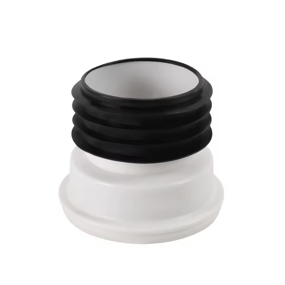 HJSJ Modern Plastic Bathroom Toilet Shifting Offset Straight WC Pan Connector Rubber Gasket Connection Pipe