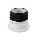 HJSJ Modern Plastic Bathroom Toilet Shifting Offset Straight WC Pan Connector Rubber Gasket Connection Pipe