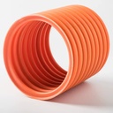 100mm Corrugated PP Pipe With Rubber Ring Connection for Underground Cable protection