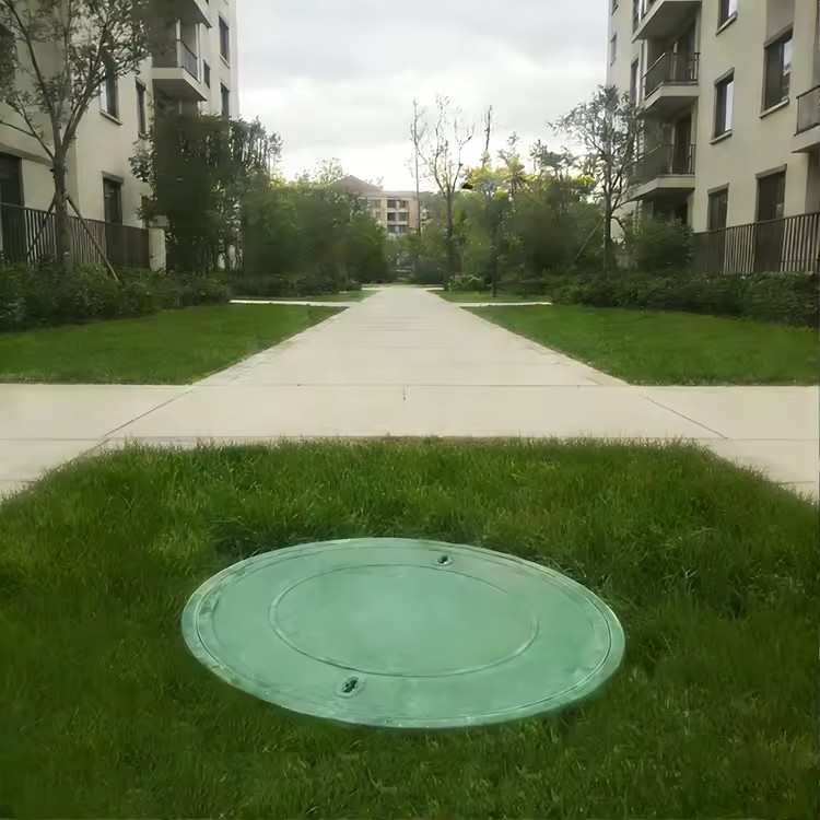 Customizable Anti-Theft Composite Manhole Cover Acid-Alkali Resistant SMC Cover For Chemical Plant/Corrosive Area Cable