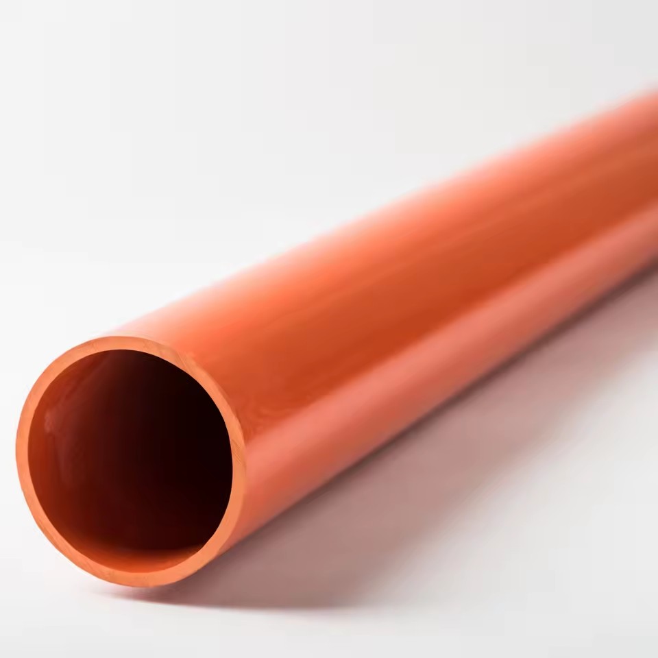 Factory Customizable Durabie Orange CPVC Cable Protection Pipe UPvc Cable protection Pipe Cpvc Conduit CPVC Pipe Price