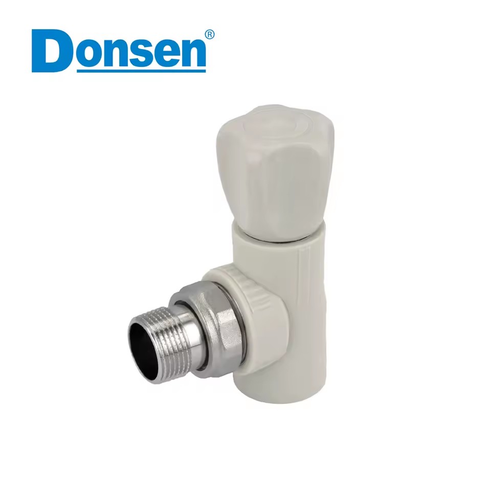 Plastic PP-R Stop Valve With Elbow
