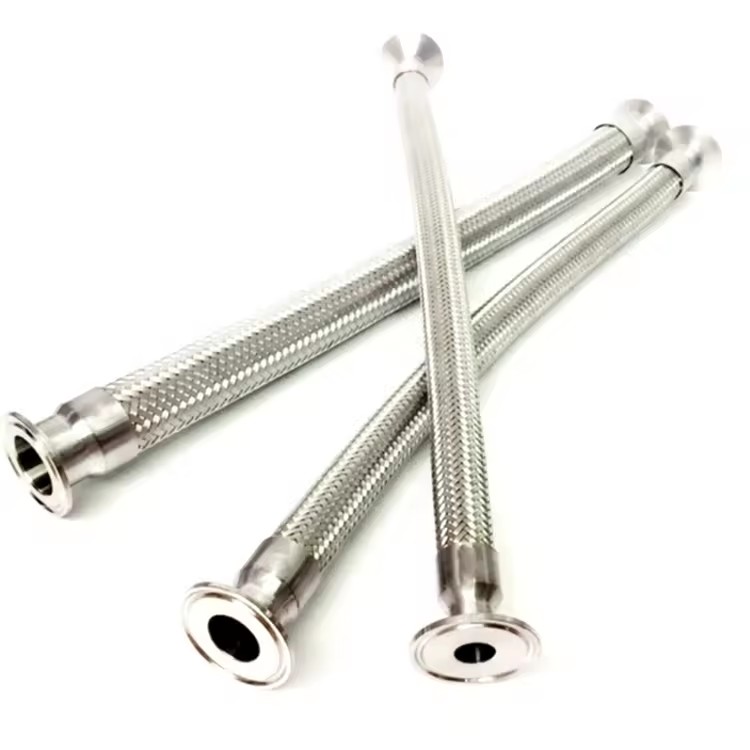 High Quality DN20 Custom Length Stainless Steel Corrugated Metal Braided Flexible Annular Hose Bellows Construction Bending