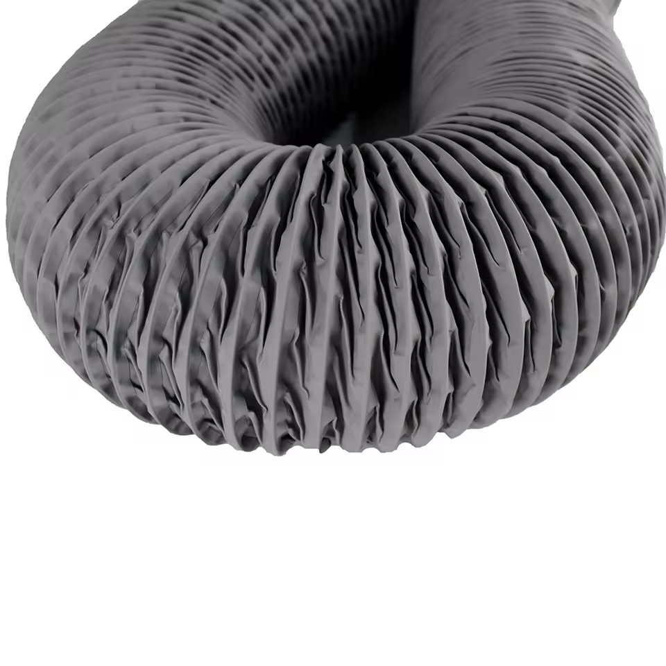 Factory's Industrial Flexible Wire Duct Pipe Made Nylon Fabric Essential for Hospital Air Conditioning Ventilation Chinese