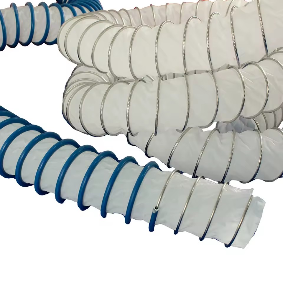 Industrial-Style Flexible PTFE Air Duct Chinese Stainless Steel 10m Easy Install Ceiling-Mounted Outdoor Semiconductor Emission