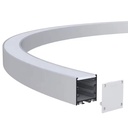 Customization Circle Linear Aluminium Alloy Bendable Flexible Round Ring Curve LED Channel Aluminum Profile